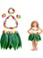 Çocuk Hawaii Kostüm Seti - Yaprak Etek & Hawaii Set - 5 Parça 1