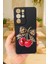 Samsung Galaxy S21 Ultra Uyumlu Kiraz Leopar Fiyonk Desenli Silikon Darbe Emici Rubber Kılıf 2