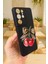 Samsung Galaxy S21 Ultra Uyumlu Kiraz Leopar Fiyonk Desenli Silikon Darbe Emici Rubber Kılıf 3