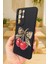 Samsung Galaxy S21 Ultra Uyumlu Kiraz Leopar Fiyonk Desenli Silikon Darbe Emici Rubber Kılıf 4
