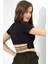 Bel Lastik Detaylı Body Crop Kısa Kollu 1