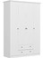 Bona Country 4 Mebran Kapaklı 2 Çekmeceli Gardırop-Beyaz 7