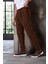 Roy Regular Fit Beli Lastikli Fitilli Kadife Kumaş Fermuarlı Jogger Erkek pantolon - Kahve 4