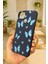 Realme C25 - Mavi Kelebek Desenli Silikon Darbe Emici Klasik Korumalı Rubber Kılıf 3