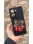 Redmi A5 Uyumlu Kirazlı Leopar Fiyonk Desenli Silikon Darbe Emici Klasik Korumalı Rubber Kılıf 1