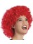 Kırmızı Renk Kıvırcık Afro Bonus Peruk 4