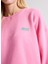 Yuvarlak Yaka Pembe Kadın Sweatshırt IZU03AH25ROSEVI 4