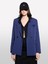Streç Viskozlu Düğme Detaylı Regular Fit Blazer Ceket Kadın Lacivert Ceket - 325P2KVXLW02R 1