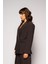 Kadın Kahverengi Basene Oturan Oversize Blazer 2