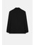 Kadın Siyah Basene Oturan Oversize Blazer 6