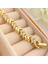 Kadın Bileklik V Model Bileklik Taşlı Vip Seri 14AYAR Gold 19 cm 2