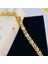 Kadın Bileklik V Model Bileklik Taşlı Vip Seri 14AYAR Gold 19 cm 8