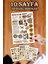 10 Sayfa Vintage Sticker Seti Planner Ajanda Bullet Journal Için Uygun Set 2