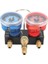 HS-M01 Soğutucu Teşhis Manifold Göstergesi G1/4 Durum Manometre Basınç Göstergesi Soğutma Araçları R22/R1234YF (Yurt Dışından) 4