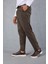 Milos Relax Fit Örme Kaşe Kumaş Fermuarlı Beli Lastikli Jogger Erkek Pantolon - Vizon 5