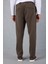 Milos Relax Fit Örme Kaşe Kumaş Fermuarlı Beli Lastikli Jogger Erkek Pantolon - Vizon 7