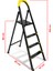Ze Hardy 3+1 Basamaklı Özel Tasarım Hafif Merdiven (Kaymaz Papuçlu) Paslanmaz 2