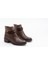 Kadın Fantazi Bot Alın Tokalı Kahve Deri 1
