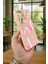 Redmi Note 13 Pro Plus Pembe Kelebek Desenli Silikon Darbe Emici Klasik Korumalı Rubber Kılıf 3