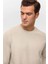 O Yaka Selanik Ekru Erkek Sweatshirt SW2013700013 2