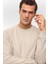 O Yaka Selanik Ekru Erkek Sweatshirt SW2013700013 3