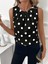 Kadın Askılı Yakası Büzgülü Puantiyeli Atlas Bluz 2