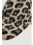 Leopar Desenli Şapka - Bej 2