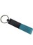 Metal Başlıklı Deri Anahtarlık Mavi 1