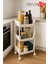 3 Katlı Tekerlekli Plastik Organizer Raf – Çok Amaçlı Mutfak, Banyo ve Ofis Düzenleyici (Beyaz) DC-6821 1