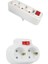 Topraklı Anahtarlı Fiş Priz Seti (Beyaz ) 1