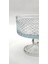 El Yapımı Kristal Karizma Desenli Şeffaf 25-19-16 cm Dekoratif Sunumluk Ayaklı Kase Set 3'lü 4