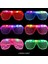 Işıklı Panjur Şeritli LED Parti Gözlüğü 6 Renk 6 Lı Set 1