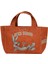 Kadın Vegan Turuncu Medium Tote Bag - Warner Bros Bugs Bunny Chill Bunny Tasarım 2