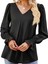 Kadın Uzun Kollu V Yakalı Salaş Ithal Krep Bluz 6