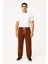 Erkek Fitilli Kadife Cepli Buggy Pantolon Oversize Rahat Kalıp - Kahverengi 1