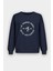 Kadın Premium Kumaş Slogan Baskılı Içi Şardonlu Oversize Sweatshirt 2