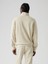 Erkek Krem Rengi Fermuar Yaka Sweatshirt 001TU-0002 2