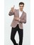 Bordo Erkek İtalyan Kesim Blazer Ceket – Kol Yamali, Slim Fit, Şık ve Modern Tasarım 6