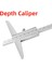 Derinlik Gauge Vernier Caliper Metal Kaliperler Ahşap Işleme Aletleri Kalibre Ölçüm Aracı Çelik Göstergeler Derinlik Ölçüm 150MM (Yurt Dışından) 2