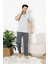 Erkek %100 Pamuklu Pijama Takımı-3 Düğmeli-Yaka Cepli 12384 1