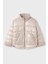 Kız Çocuk 8-18 Yaş Peluş Detaylı Kışlık Mont Bej 2