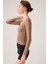x Ece Mocha Melanj Uzun Kollu U Yaka Spor Bluz Scoop Neck Top 5