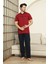Erkek %100 Pamuk Pijama Takımı -3 Düğmeli-Robalı 12383 4