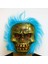 Wild Skull - Bakır Kafatası Turkuaz Saçlı İskelet Maske 1