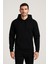 Üç Iplik Kapüşonlu Kanguru Cepli Sweatshirt Hoodie 1