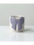 El Yapımı Seramik Mor Fiyonklu Modern Bardak - Kupa 1