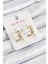 Xuping Çit Halka Model Gold Renk Kadın Küpe 1