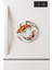 Desenli Temalı Yuvarlak Buzdolabı Magnet – 10X10 cm Koı 1