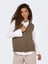 Onljane Sl V-Neck Button Vest Knt Kadın Kahverengi Yelek - 4815340 4