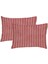 Life By Sarev Perly 2'li Yastık Kılıfı - Kırmızı 1